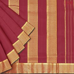 Maroon Nine Yards Half Fine Silk Saree