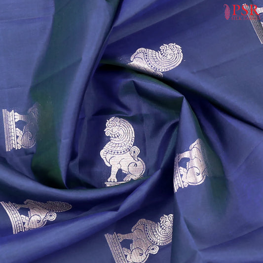 Navy Blue Soft Silk Saree