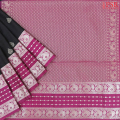 Black Soft Art Silk Saree