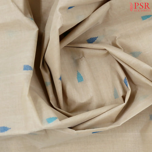 Beige Bengal Cotton Saree