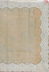 Mellow Yellow Crushed Tissue Silk Saree