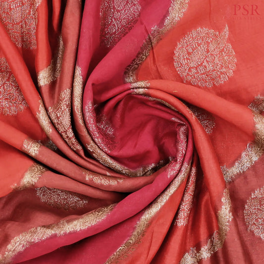 Tricolor Chanderi Silk Cotton Saree