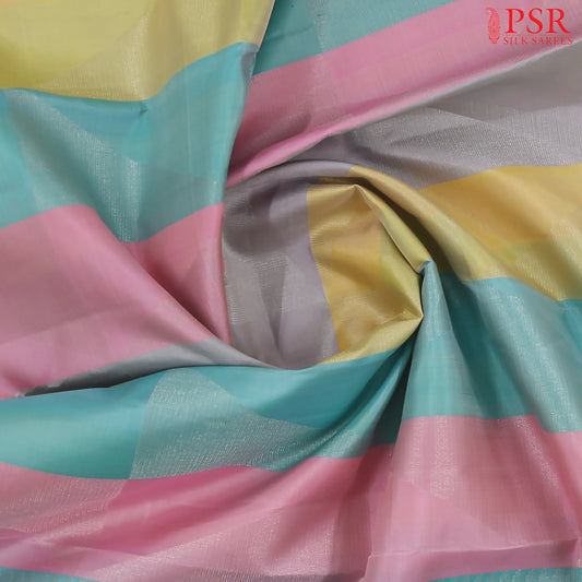 Multicolor Soft Silk Saree
