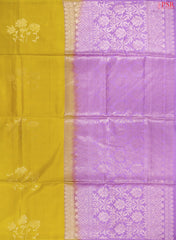 Mustard Yellow Soft Silk Saree