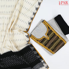 Off White Silk Cotton Dress Material