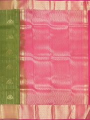 Pear Green Fancy Kanchipuram Silk Saree