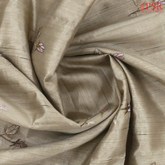Beige Kosa Embroidery Saree