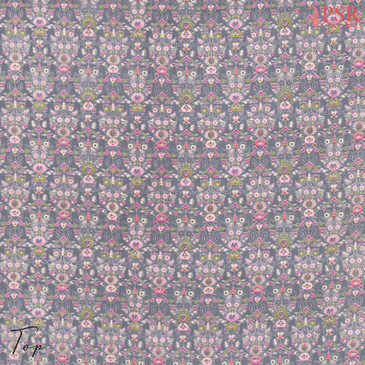 Grey Cotton Dress Material