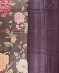 Brown Kadhi Tussar Silk Saree