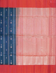 Prussian Blue Soft Silk Saree