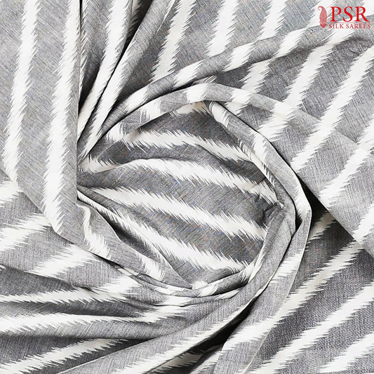 Grey Ikkat Cotton Saree