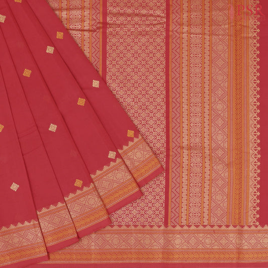 Red Kalakshetra Kovai Cotton Saree
