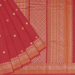 Red Kalakshetra Kovai Cotton Saree