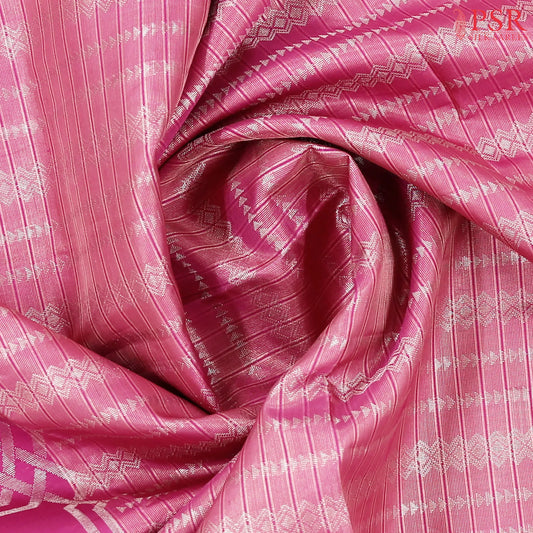 Mulberry Pink Soft Silk Saree