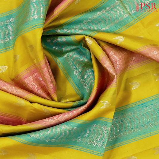 Tricolor Soft Silk Saree