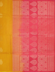 Mustard Yellow Silk Cotton Saree