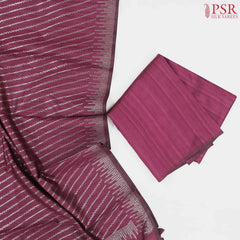 Wine Purple Semi Tassar Dress Material