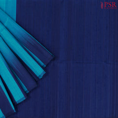 Cyan Blue Soft Silk Saree