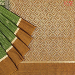 Fern Green Jute Art Silk Saree