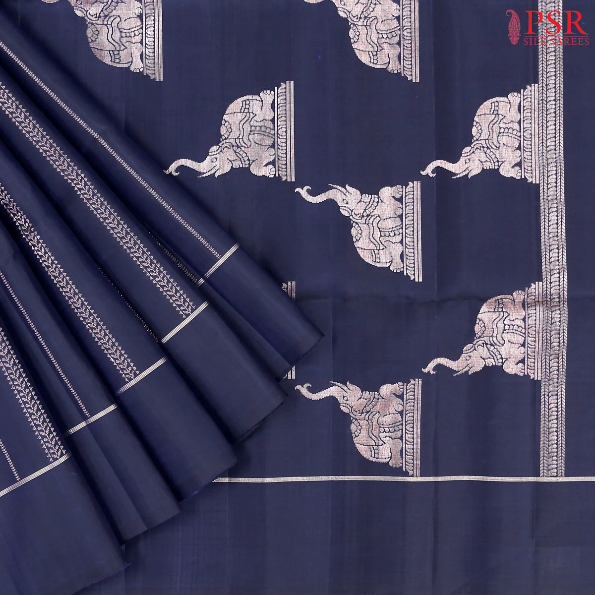 Dark Blue Soft Silk Saree