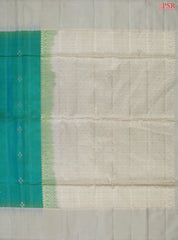 Turquoise Teal Soft Silk Saree
