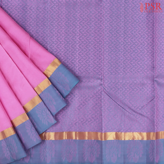 Light Pink Kanchipuram Silk Saree
