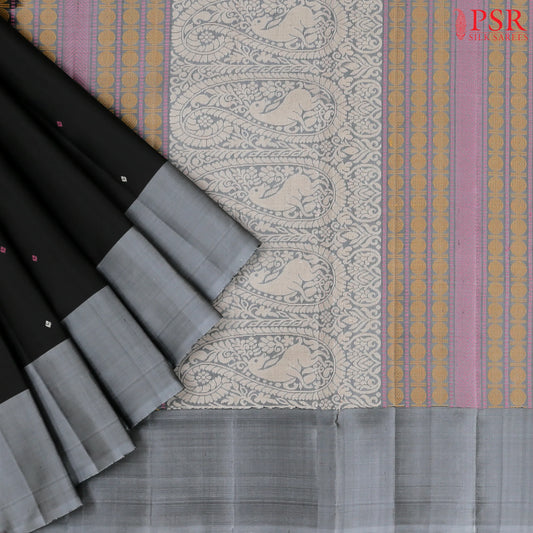 Black Arani Silk Saree