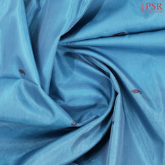 Cerulean Blue Vazhainaar Silk Saree