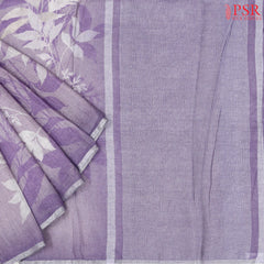 Lavender Linen Saree