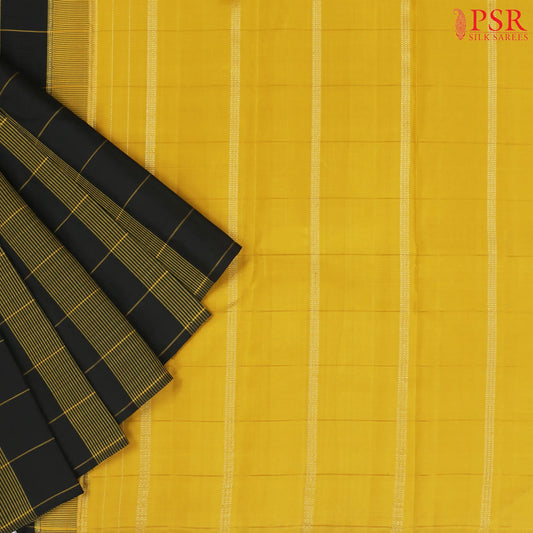Black Kanchipuram Silk Saree