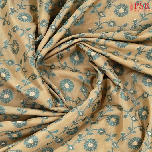 Tussar Beige Summer Silk Saree