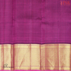 Amber Yellow Kanchipuram Silk Saree