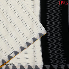 Off White Silk Cotton Dress Material