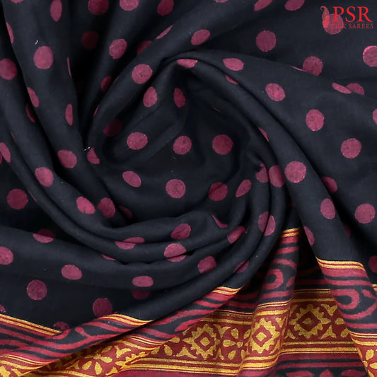 Black Silk Cotton Saree