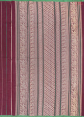 Burgundy Kalakshetra Kovai Cotton Saree