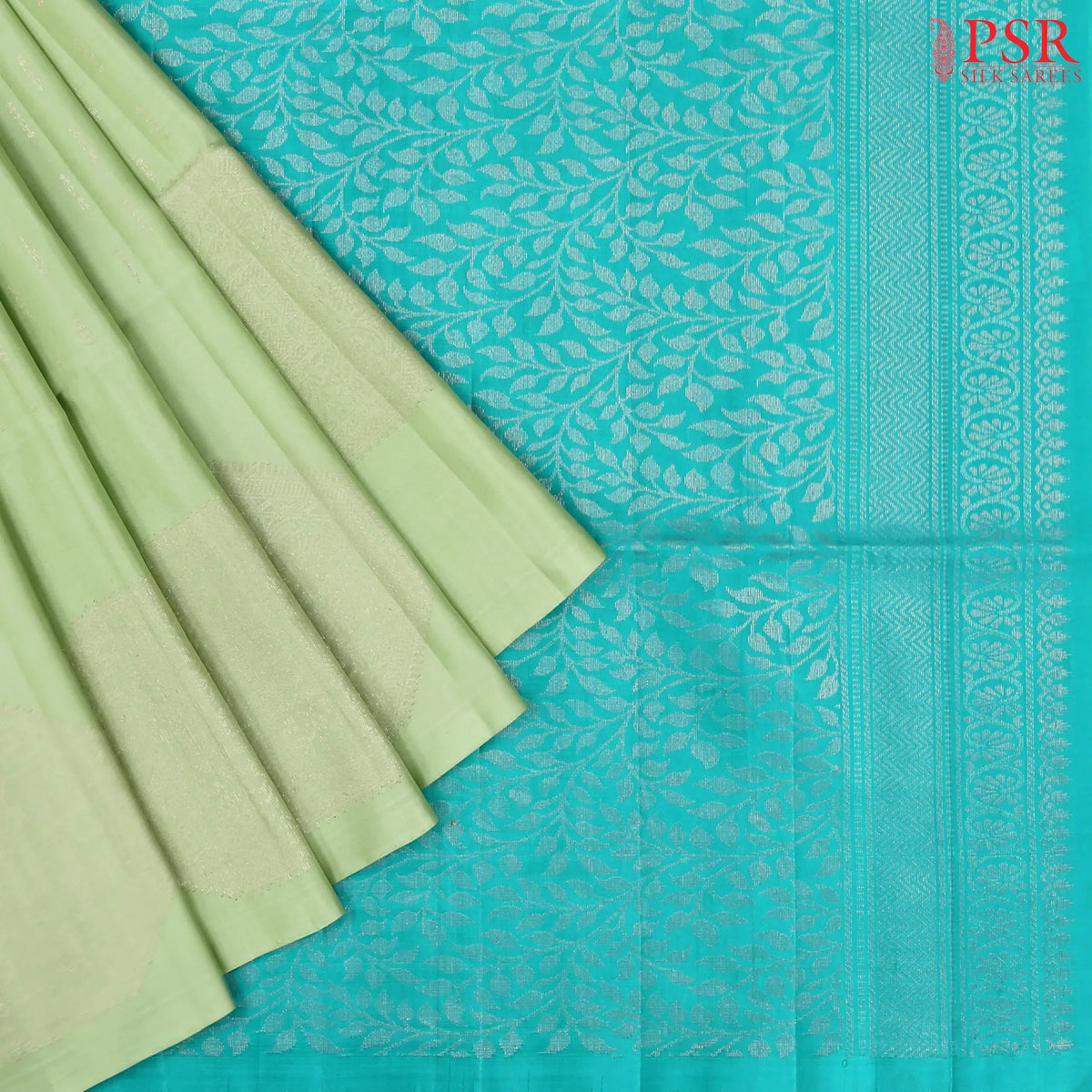 Pastel Green Soft Silk Saree