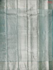 Pearl Aqua Kanchipuram Tissue Silk Saree