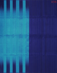 Cyan Blue Soft Silk Saree