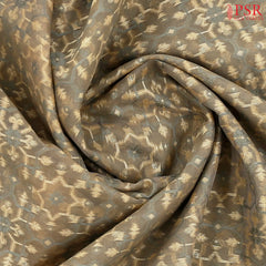 Olive Grey Banaras Silk Cotton Saree