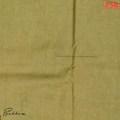 Olive Mustard Semi Tassar Dress Material