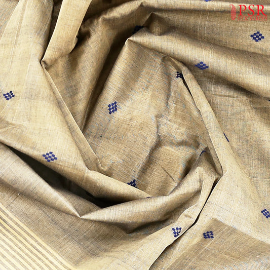Dark Taupe Kanchi Cotton Saree