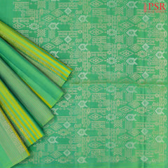 Green & Yellow Soft Silk Saree