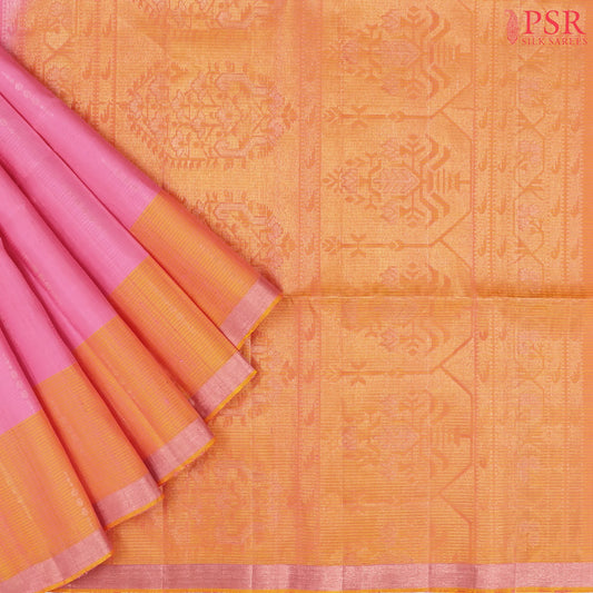 Light Pink Soft Silk Saree