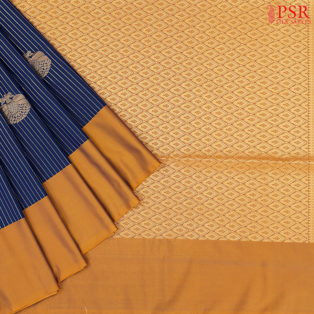Dark Blue Soft Art Silk Saree