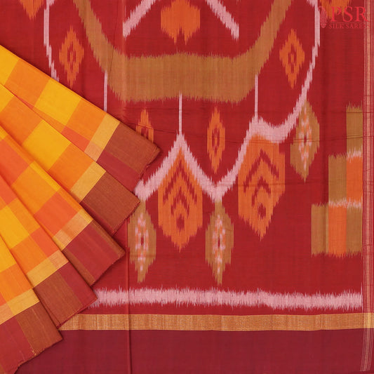 Yellow & Orange Kovai Cotton Saree