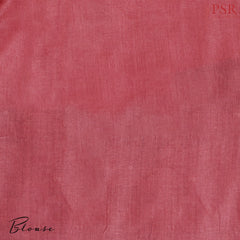 Navy Blue Banaras Tussar Silk Saree