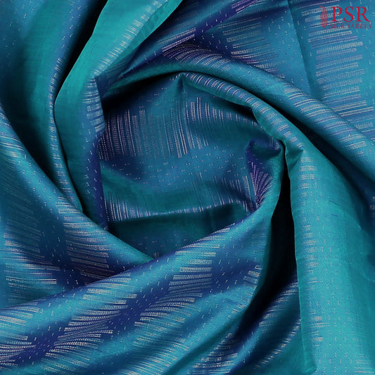 Peacock Blue Soft Silk Saree