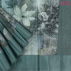Bottle Green Green Silk Saree