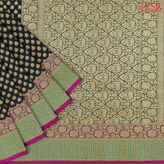 Black Summer Silk Saree