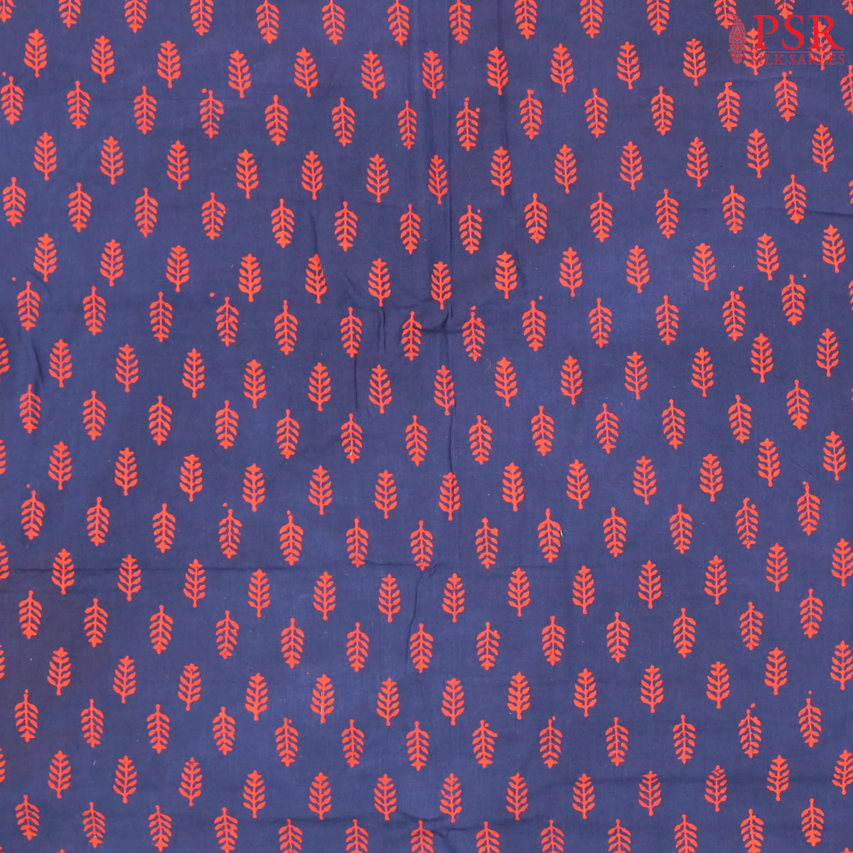 Blue Cotton Print Running Material